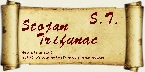 Stojan Trifunac vizit kartica